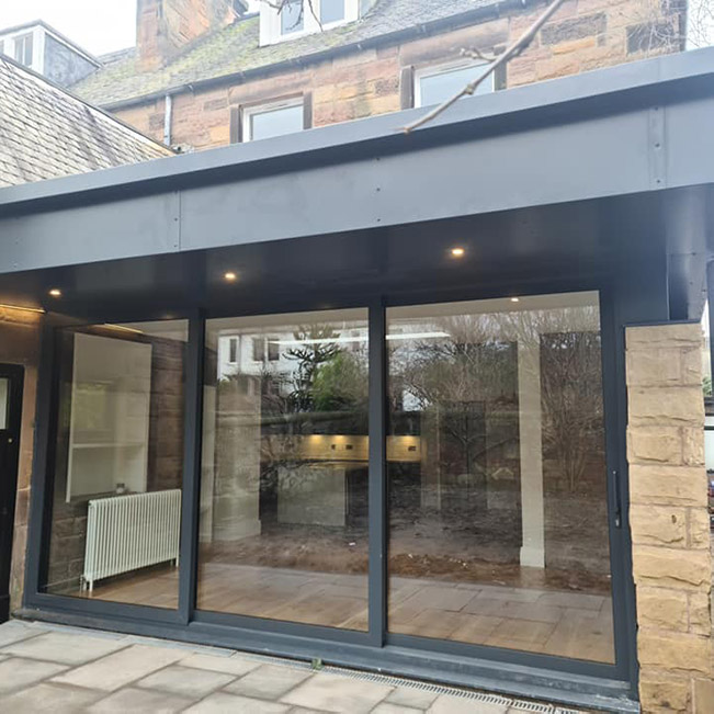 Aluminium Soffits With Downlights 